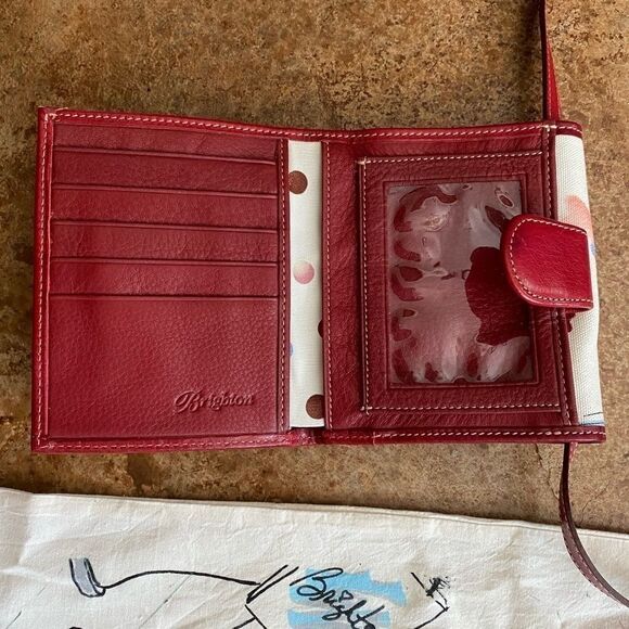 Brighton heart print canvas crossbody wallet - Picture 9 of 9